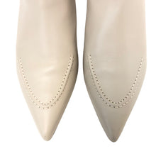 將圖片載入圖庫檢視器 ODETTE E ODILE オデット エ オディール ジップアップ ショートブーツ レザー ベージュ 4.5cmヒール 24.5cm【中古】レディース