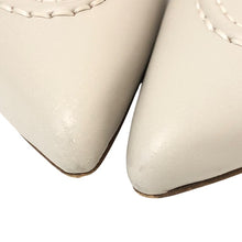 將圖片載入圖庫檢視器 ODETTE E ODILE オデット エ オディール ジップアップ ショートブーツ レザー ベージュ 4.5cmヒール 24.5cm【中古】レディース