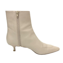 將圖片載入圖庫檢視器 ODETTE E ODILE オデット エ オディール ジップアップ ショートブーツ レザー ベージュ 4.5cmヒール 24.5cm【中古】レディース