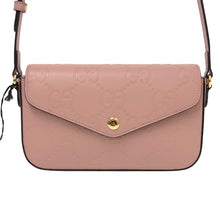 画像をギャラリービューアに読み込む, GUCCI グッチ スーパー ミニ クロスボディ 斜め掛け 772794 ショルダーバッグ レザー ピンク【中古】【新品同様】【美品】レディース