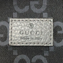 画像をギャラリービューアに読み込む, GUCCI グッチ GGロゴ ロゴ刺しゅう 767934 ボディバッグ レザー GGリサイクルポリエステル グレー【中古】【新品同様】【美品】メンズ