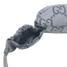 画像をギャラリービューアに読み込む, GUCCI グッチ GGロゴ ロゴ刺しゅう 767934 ボディバッグ レザー GGリサイクルポリエステル グレー【中古】【新品同様】【美品】メンズ