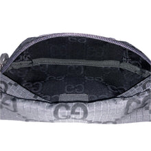 画像をギャラリービューアに読み込む, GUCCI グッチ GGロゴ ロゴ刺しゅう 767934 ボディバッグ レザー GGリサイクルポリエステル グレー【中古】【新品同様】【美品】メンズ