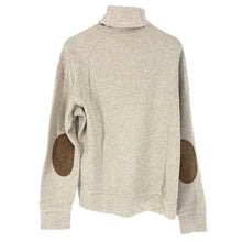 画像をギャラリービューアに読み込む, POLO RALPH LAUREN ポロ・ラルフローレン ショールカラー スウェットトレーナー エルボーパッチ ポニーロゴ刺しゅう コットン ベージュ L相当【中古】 メンズ