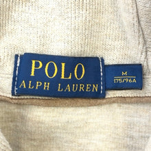 画像をギャラリービューアに読み込む, POLO RALPH LAUREN ポロ・ラルフローレン ショールカラー スウェットトレーナー エルボーパッチ ポニーロゴ刺しゅう コットン ベージュ L相当【中古】 メンズ