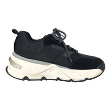 画像をギャラリービューアに読み込む, DIESEL ディーゼル S-HERBY LOW 厚底 ダッドスニーカー スウェード×メッシュ ブラック 24.5cm【中古】 レディース