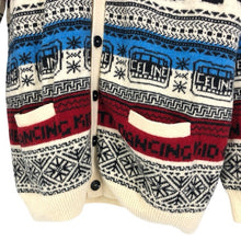 画像をギャラリービューアに読み込む, CELINE セリーヌ ウール ジャガード ルーズ カーディガン 2A08L715M マルチカラー L-XL相当【中古】 メンズ