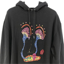 画像をギャラリービューアに読み込む, CELINE セリーヌ×Paisley Verse コラボ オーバーサイズ アーティストエンブロイダリー フーディ パーカー 2Y608670Q コットン ブラック L-XL相当【中古】 メンズ