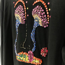 画像をギャラリービューアに読み込む, CELINE セリーヌ×Paisley Verse コラボ オーバーサイズ アーティストエンブロイダリー フーディ パーカー 2Y608670Q コットン ブラック L-XL相当【中古】 メンズ