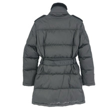 画像をギャラリービューアに読み込む, BURBERRY BLACK LABEL バーバリーブラックレーベル ダウンコート ウエストベルト D1F54-255-D9 ブラック Mサイズ【中古】 メンズ