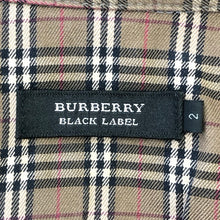 画像をギャラリービューアに読み込む, BURBERRY BLACK LABEL バーバリーブラックレーベル デニムウエスタン長袖シャツ ノバチェック ロゴ刺しゅう D1M12-724-08 コットン×レーヨン ブラック サイズ2(M相当)【中古】メンズ