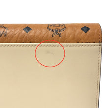 画像をギャラリービューアに読み込む, MCM エムシーエム チェーンウォレット Travia ヴィセトス レザーミックス ベージュ×ブラウン クロスボディ対応【中古】【美品】レディース