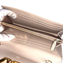 画像をギャラリービューアに読み込む, MCM エムシーエム チェーンウォレット Travia ヴィセトス レザーミックス ベージュ×ブラウン クロスボディ対応【中古】【美品】レディース