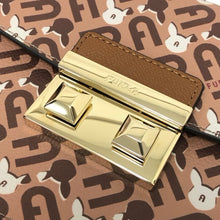 画像をギャラリービューアに読み込む, Furla フルラ うさぎ 2WAY ショルダー ハンドバッグ レザー ブラウン【中古】【新品同様】【美品】レディース