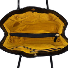 画像をギャラリービューアに読み込む, Les sacs Adam ルサックアダム クロコ型押し トートバッグ レザー ブラック ビジネストート【中古】 レディース