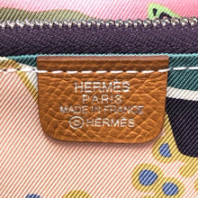 画像をギャラリービューアに読み込む, HERMES エルメス アザップ シルクイン コンパクト 二つ折り財布 レザー ゴールド(キャメル系)シルバー金具 W刻印【中古】【新品同様】【美品】レディース