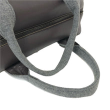 画像をギャラリービューアに読み込む, Brunello Cucinelli ブルネロクチネリ ハンドバッグ ミニボストンバッグ レザー×フェルト ダークブラウン【中古】 レディース