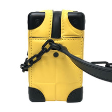 画像をギャラリービューアに読み込む, LOUIS VUITTON ルイ・ヴィトン ミニ・ソフトトランク M83558 ショルダーバッグ ダミエ・スキューバ イエロー【中古】【新品同様】【美品】メンズ