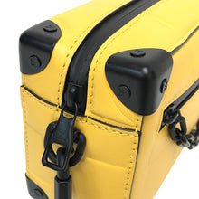 画像をギャラリービューアに読み込む, LOUIS VUITTON ルイ・ヴィトン ミニ・ソフトトランク M83558 ショルダーバッグ ダミエ・スキューバ イエロー【中古】【新品同様】【美品】メンズ
