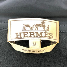 画像をギャラリービューアに読み込む, HERMES エルメス 裏起毛 フーデッドジップアップパーカ パイピング H557770HA コットン ネイビー L相当【中古】【新品同様】【美品】メンズ