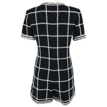 画像をギャラリービューアに読み込む, CHANEL シャネル ツイード ジャンプスーツ ココマークボタン P64168V49039 ブラック×ホワイト サイズ34(XS-S相当)【中古】レディース