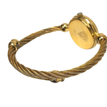 이미지를 갤러리 뷰어에 로드 , GUCCI グッチ バングルウォッチ 2700.2.L 腕時計 GP ゴールド クオーツ ブラック文字盤【中古】 レディース