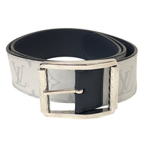 画像をギャラリービューアに読み込む, LOUIS VUITTON ルイ・ヴィトン リバーシブル サンチュール リヴェルソ 40MM M0003 ベルト モノグラム×カーフ ホワイト×ネイビー【中古】メンズ