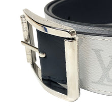画像をギャラリービューアに読み込む, LOUIS VUITTON ルイ・ヴィトン リバーシブル サンチュール リヴェルソ 40MM M0003 ベルト モノグラム×カーフ ホワイト×ネイビー【中古】メンズ