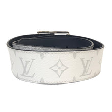 画像をギャラリービューアに読み込む, LOUIS VUITTON ルイ・ヴィトン リバーシブル サンチュール リヴェルソ 40MM M0003 ベルト モノグラム×カーフ ホワイト×ネイビー【中古】メンズ
