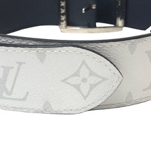 画像をギャラリービューアに読み込む, LOUIS VUITTON ルイ・ヴィトン リバーシブル サンチュール リヴェルソ 40MM M0003 ベルト モノグラム×カーフ ホワイト×ネイビー【中古】メンズ