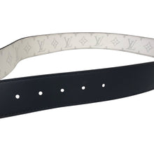 画像をギャラリービューアに読み込む, LOUIS VUITTON ルイ・ヴィトン リバーシブル サンチュール リヴェルソ 40MM M0003 ベルト モノグラム×カーフ ホワイト×ネイビー【中古】メンズ