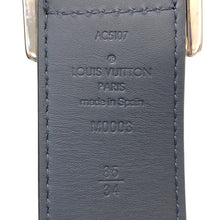 画像をギャラリービューアに読み込む, LOUIS VUITTON ルイ・ヴィトン リバーシブル サンチュール リヴェルソ 40MM M0003 ベルト モノグラム×カーフ ホワイト×ネイビー【中古】メンズ