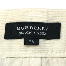 画像をギャラリービューアに読み込む, BURBERRY BLACK LABEL バーバリーブラックレーベル コーデュロイパンツ D1R10-216-03 コットン ホワイト サイズ76(S-M相当)【中古】メンズ