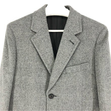 將圖片載入圖庫檢視器 Paul Smith ポール・スミス チェスターコート シングル グレンチェック柄 293072 690S カシミヤ グレー Mサイズ【中古】メンズ