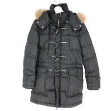 画像をギャラリービューアに読み込む, BLACK LABELCRESTBRIDGE ブラックレーベル・クレストブリッジ ダウンコート トグル付き フード付き 51F81-281-09 ブラック Mサイズ【中古】メンズ