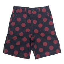 画像をギャラリービューアに読み込む, RED EAR レッドイヤー ショートパンツ ドット柄 コットン ネイビー×ワインレッド Mサイズ【中古】メンズ