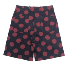 画像をギャラリービューアに読み込む, RED EAR レッドイヤー ショートパンツ ドット柄 コットン ネイビー×ワインレッド Mサイズ【中古】メンズ