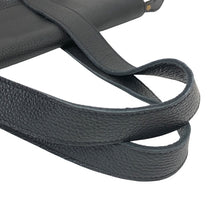 將圖片載入圖庫檢視器 MARINE DAY マリンデイ フラップ付き S-PUBLIC トートバッグ シュリンクカウレザー ブラック【中古】レディース