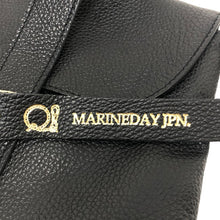 將圖片載入圖庫檢視器 MARINE DAY マリンデイ フラップ付き S-PUBLIC トートバッグ シュリンクカウレザー ブラック【中古】レディース