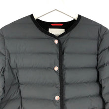 이미지를 갤러리 뷰어에 로드 , Vincent et Mireille バンソンエミレイユ ダウンカーディガン 軽量 ブラック サイズ36(S-M相当)【中古】レディース