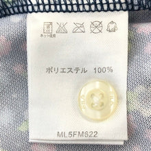 画像をギャラリービューアに読み込む, Fila Golf フィラ ゴルフ 花柄 半袖ポロシャツ ML5FM622 ネイビー Mサイズ【中古】 メンズ