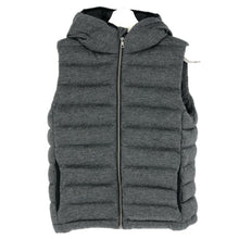 画像をギャラリービューアに読み込む, GAP ギャップ フード付き winter warmth ダウンベスト チャコールグレー S相当【中古】メンズ