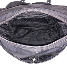画像をギャラリービューアに読み込む, PRADA プラダ ダブルサイドポケット ショルダーバッグ ナイロン ブラック【中古】 レディース