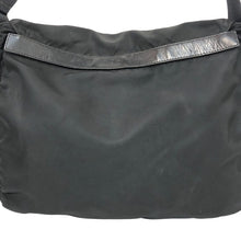 画像をギャラリービューアに読み込む, PRADA プラダ ダブルサイドポケット ショルダーバッグ ナイロン ブラック【中古】 レディース