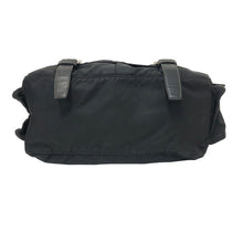 画像をギャラリービューアに読み込む, PRADA プラダ ダブルサイドポケット ショルダーバッグ ナイロン ブラック【中古】 レディース