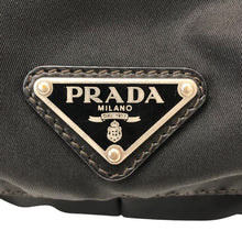 画像をギャラリービューアに読み込む, PRADA プラダ ダブルサイドポケット ショルダーバッグ ナイロン ブラック【中古】 レディース