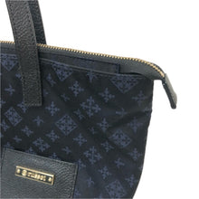 画像をギャラリービューアに読み込む, russet ラシット レザーポケット付き トートバッグ ナイロン ブラック【中古】 レディース