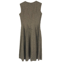 画像をギャラリービューアに読み込む, theory セオリー ノースリーブ ワンピース 麻・リネン×レーヨン ブラウン系 サイズ6(13号・XL相当)【中古】レディース 大きいサイズ