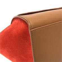 画像をギャラリービューアに読み込む, CELINE セリーヌ トラペーズ ミディアム 2WAY ハンドバッグ ショルダーバッグ レザー×スウェード ブラウン【中古】レディース