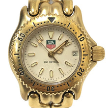 이미지를 갤러리 뷰어에 로드 , TAG HEUER タグホイヤー セル デイト S94.708M 腕時計 ゴールド クオーツ ホワイト文字盤【中古】 レディース